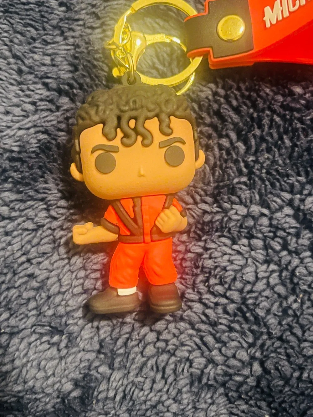Red Character Keychain with Strap